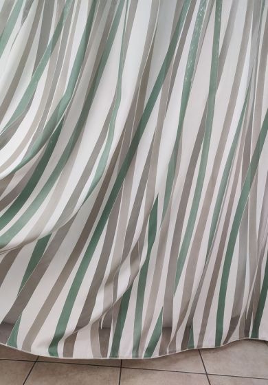 tenda a metro in devorè bianco 5 Tenda a Metro in Devorè Verde Salvia