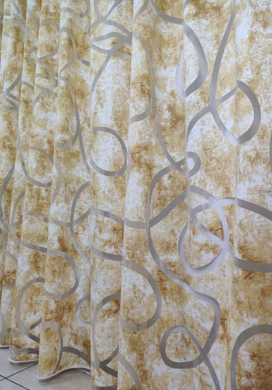 tenda a metro in devorè grigio h280 9 Tenda a Metro in Devorè Gialla