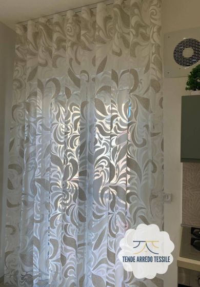 tenda a metro in devorè base piombata tortora 1 Tenda a Metro in Devorè Base Piombata Tortora