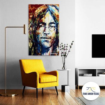 arazzo da parete 70 x 125 cm (charlie chaplin) 24 Living room with Poster Mockup John Lennon risultato
