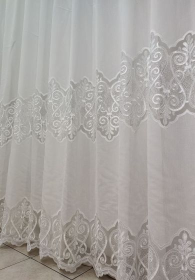 tenda a metro in bouclè effetto lino 10 Tenda a Metro in Bouclè Effetto Lino Bianco