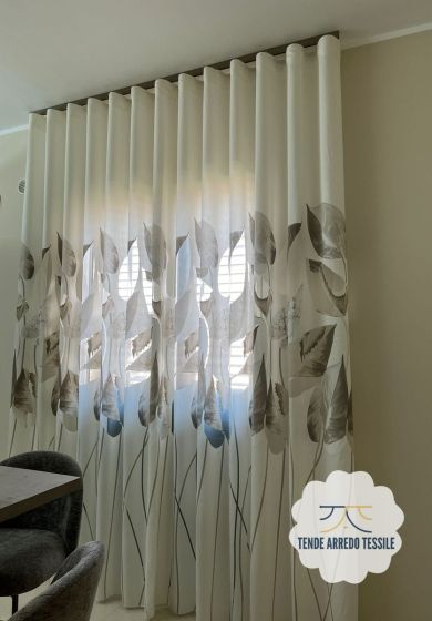 tenda a metro in devorè grigio 9 Tenda a Metro in Devorè Tortora