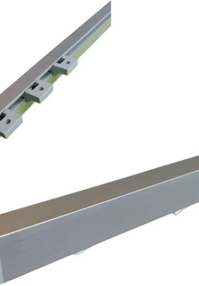 binario per tenda in alluminio sistema a onda a soffitto tortora 3 Binario per Tenda in Alluminio Sistema a Onda a Soffitto