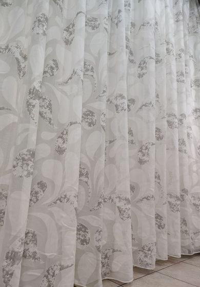 tenda a metro in devorè fiore 5 Tenda a Metro in Devorè Grigio