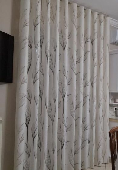 tenda a metro in devorè grigio 9 Tenda a Metro in Devorè foglia