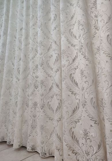 tenda a metro in devorè tortora 3 Tenda a Metro in Devorè Beige