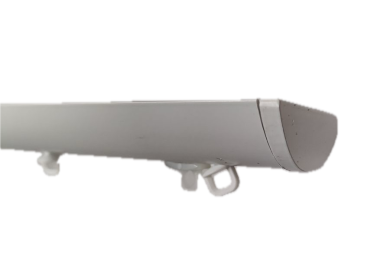 binario per tenda in alluminio sistema a onda a parete beige 10 Binario a Onda a Soffitto Modello ARCO Bianco