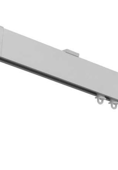 binario per tenda in alluminio sistema a onda a parete tortora 7 Binario per Tenda in Alluminio Sistema a Onda a Soffitto Grigio Satinato