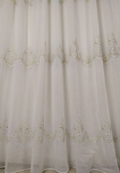 tenda a metro in bouclè effetto lino naturale 11 Tenda a Metro in Bouclè Effetto Lino Altezza 3 Metri