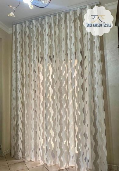 tenda a metro in devorè grigio 3 Tenda a Metro in Devorè Tortora