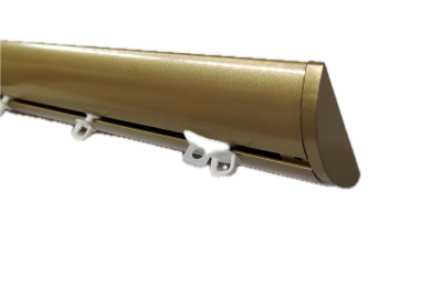 binario per tenda in alluminio sistema a onda a parete beige 8 Binario a Onda a Soffitto Modello ARCO Oro
