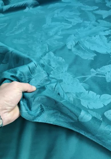 oscurante blackout per interni verde 8 Tessuto in Velluto 280 cm Ottanio