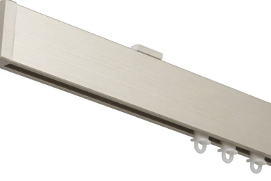 binario per tenda in alluminio sistema a onda a parete beige 6 Binario per Tenda in Alluminio Sistema a Onda a Soffitto Beige