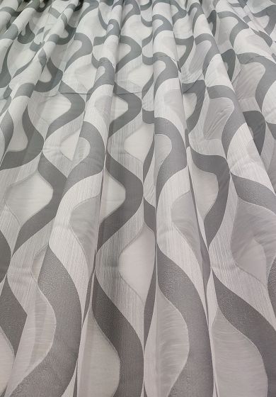 tenda a metro in devorè grigio 1 Tenda a Metro in Devorè grigio