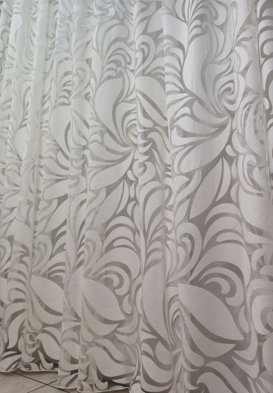 tenda a metro in devorè base piombata tortora 2 Tenda a Metro in Devorè Base Piombata Bianco