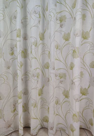 tenda a metro in bouclè effetto lino arancio 12 Tenda a Metro in Bouclè Effetto Lino Verde