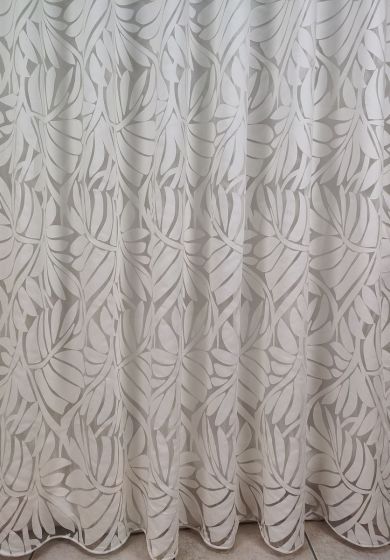 tenda a metro in devorè ottanio 2 Tenda a Metro in Devorè Bianco