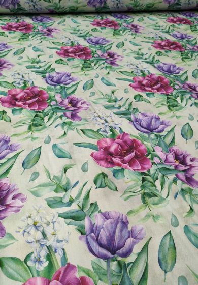 tessuto in rasatello di cotone 2 Tessuto in Cotone Pesante con Stampa Digitale Altezza 280 cm