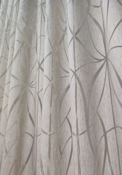 tenda a metro in devorè bianca 4 Tenda a Metro in Devorè Base Piombata Effetto Lino