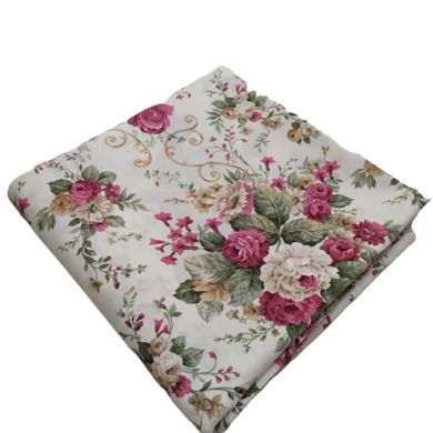 Tappezzeria in Cotone Stampato 280 cm x 280 cm Fiori Rose