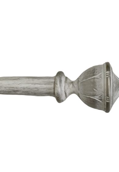 Bastone per Tenda in Legno Rifinito a Mano Sistema a Corda Largo 2 Metri Completo di Staffe e 20 Anelli Artigianale Diametro Bastone 35 mm