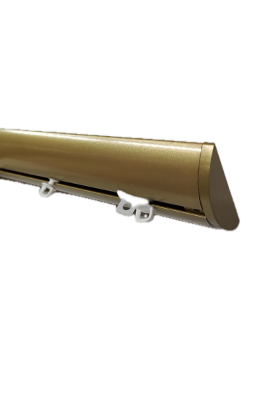 binario per tenda in alluminio sistema a onda a soffitto oro 4 Binario a Onda a Soffitto Modello ARCO Oro