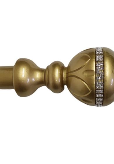 Bastone per Tenda in Legno Rifinito a Mano Sistema a Corda Largo 2 Metri Completo di Staffe e 20 Anelli Artigianale Diametro Bastone 35 mm