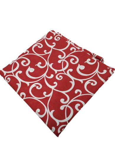 Tappezzeria in Cotone Stampato 280 cm x 280 cm Rosso