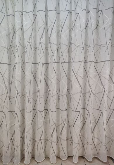 Tenda a Metro effetto lino Grigio