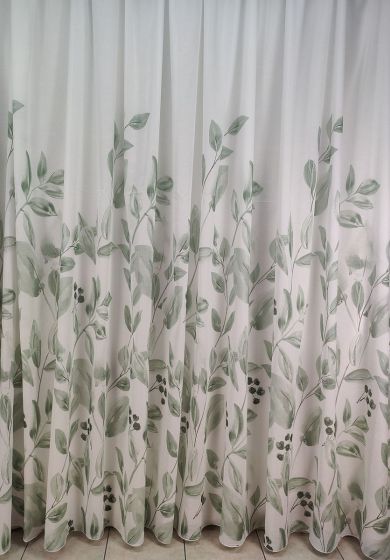 Tenda a Metro effetto lino Verde