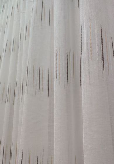 Tenda a Metro in Bouclè Effetto Lino Tortora