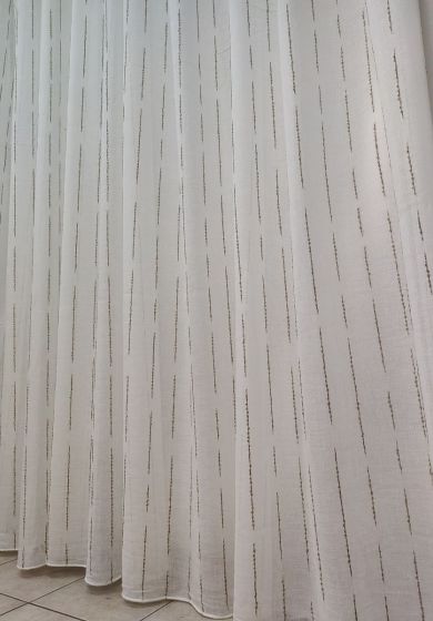 tenda a metro in bouclè effetto lino ciniglia ruggine 12 Tenda a Metro in Bouclè Effetto Lino Tortora