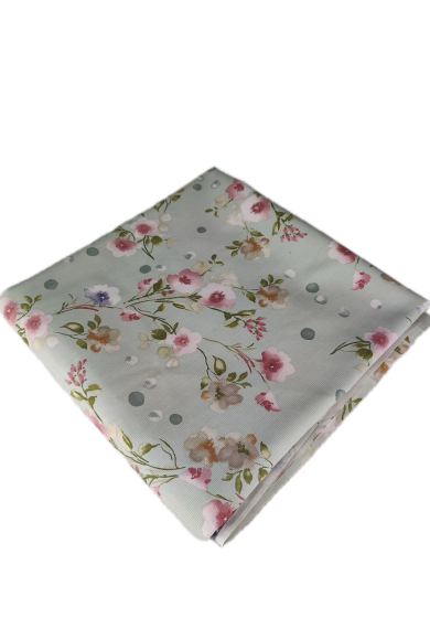 Tappezzeria in Cotone Stampato cm 280×280 millerighe verde