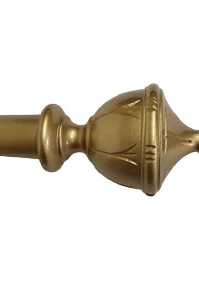 Bastone artigianale per Tenda in Legno Rifinito a Mano 35 mm