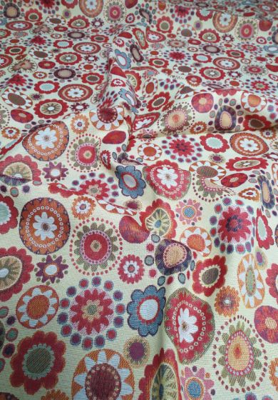 Tappezzeria Stoffa Tessuto in Gobelin a Metro H. 280 cm