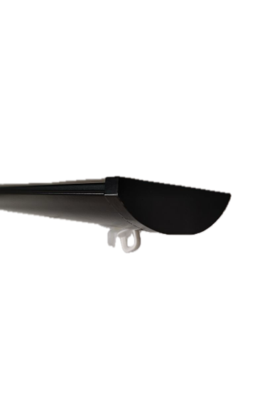 binario per tenda in alluminio sistema a onda a soffitto oro 5 Binario a Onda a Soffitto Modello ARCO Nero