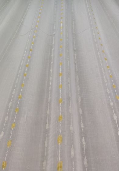 Tenda a Metro in Bouclè Effetto Lino giallo