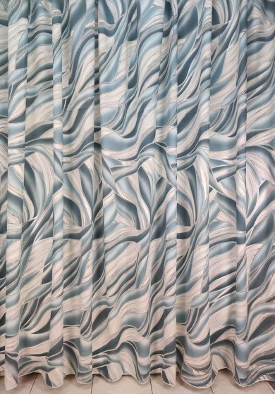 Tenda a Metro in Devorè Azzurro