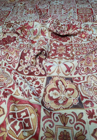 Tappezzeria Stoffa Tessuto in Gobelin a Metro H. 280 cm