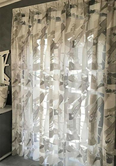 Tenda a Metro in Devorè con Base Piombata Altezza 3 Metri Grigio