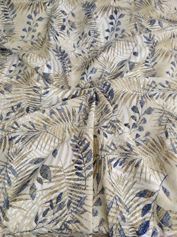 Tappezzeria in Cotone Stampato 280 cm x 280 cm Blu - immagine 2