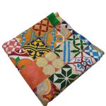 tappezzeria in cotone stampato 280 cm x 280 cm maiolica multicolor 18 Tappezzeria in Cotone Stampato 280 cm x 280 cm Maiolica Multicolor