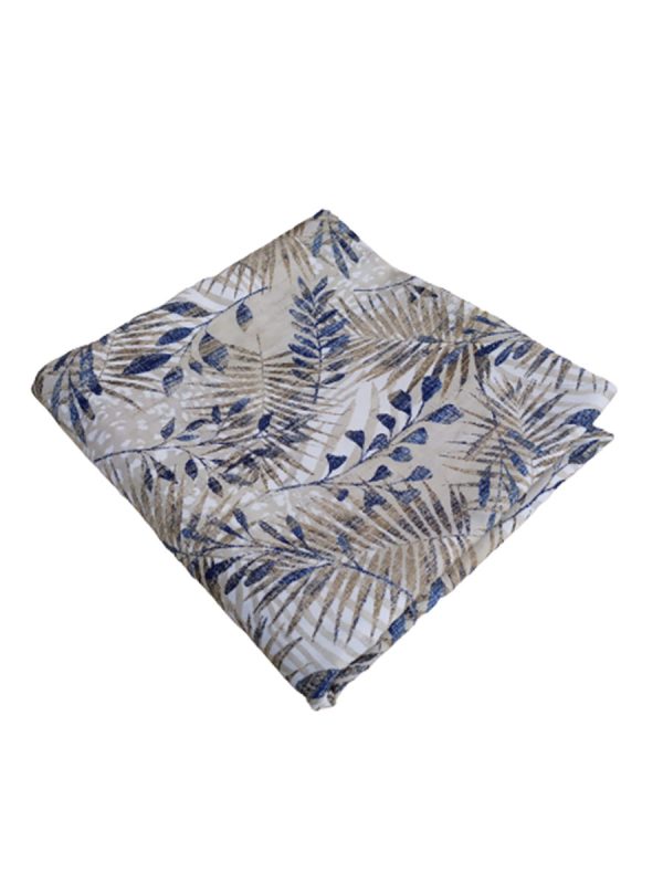 Tappezzeria in Cotone Stampato 280 cm x 280 cm Blu