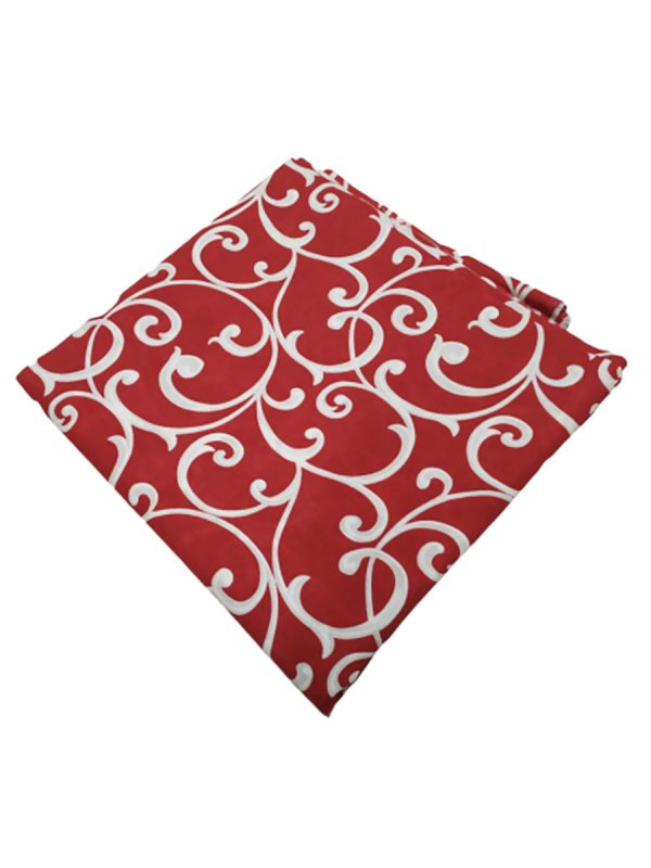 Tappezzeria in Cotone Stampato 280 cm x 280 cm Rosso