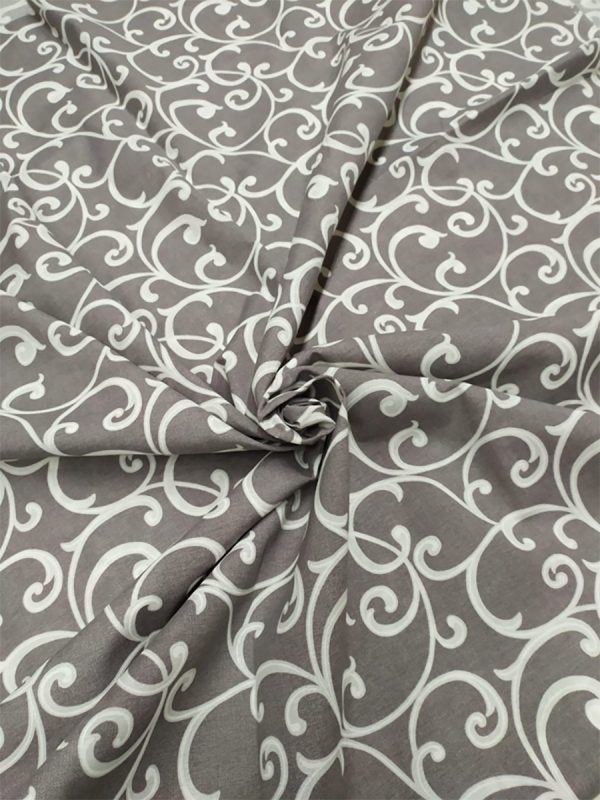Tappezzeria in Cotone Stampato 280 cm x 280 cm Grigio - immagine 2