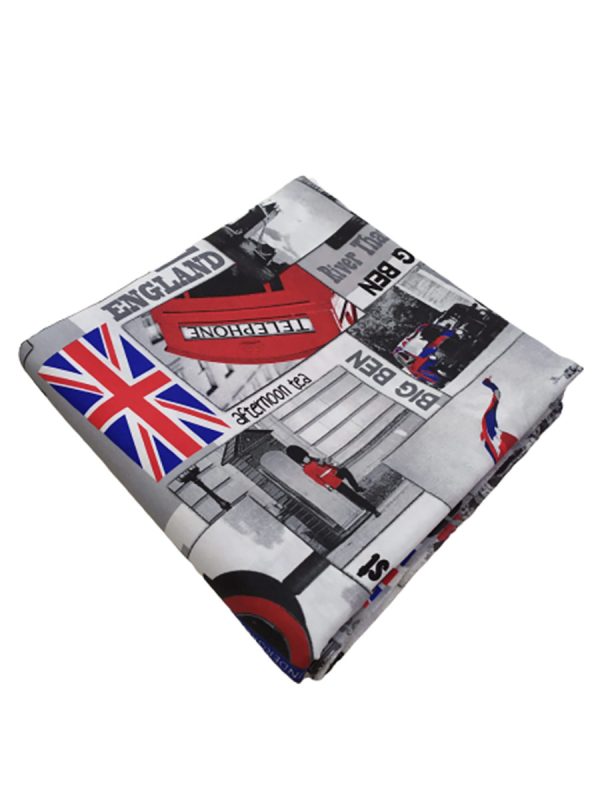 Tappezzeria in Cotone Stampato 280 cm x 280 cm Londra