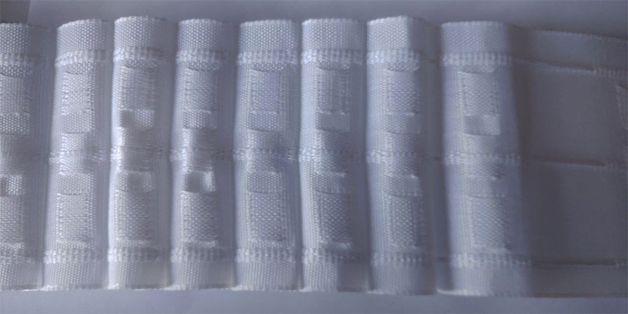 Nastro Per Tende Plissettato Da 75mm - Fettuccia Per Tende A Onda E Arricciatenda - Rotolo Da 10 Metri In Poliestere E Cotone
