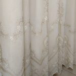 tenda a metro in bouclè effetto lino con base orlata altezza 3 metri beige 44 Tenda a Metro in Bouclè Effetto Lino con Base Orlata Altezza 3 Metri Beige