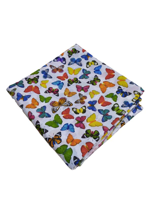 Tappezzeria in Cotone Stampato 280 cm x 280 cm Farfalle