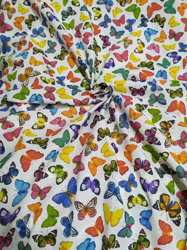 Tappezzeria in Cotone Stampato 280 cm x 280 cm Farfalle - immagine 2